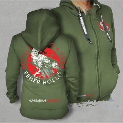   Kowalsky meg a Vega - Fehér holló női cipzáras, kapucnis pulóver