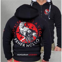   Kowalsky meg a Vega - Fehér holló férfi sherpa béléses cipzáras pulóver