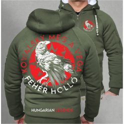   Kowalsky meg a Vega - Fehér holló férfi sherpa béléses cipzáras pulóver