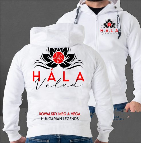 Kowalsky meg a Vega - Hála Veled férfi kapucnis, cipzáras pulóver