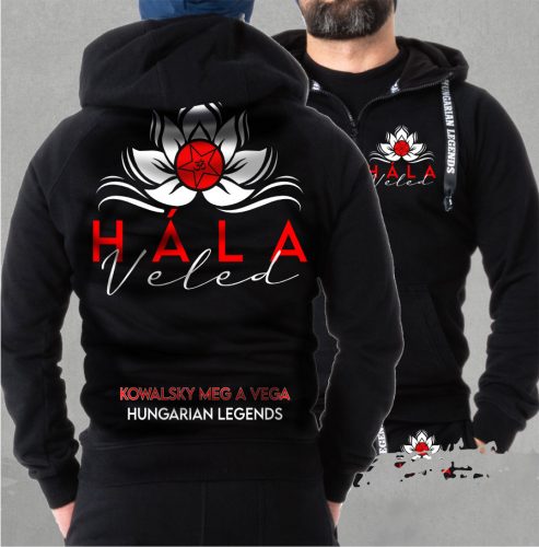 Kowalsky meg a Vega - Hála Veled férfi kapucnis, cipzáras pulóver
