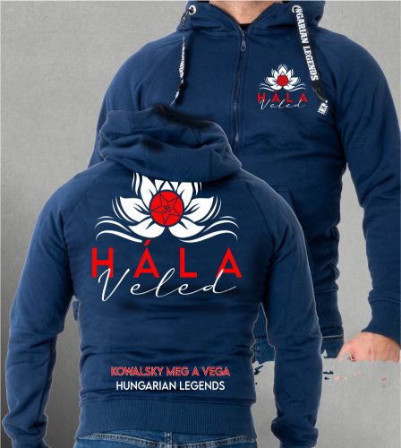 Kowalsky meg a Vega - Hála Veled férfi kapucnis, cipzáras pulóver