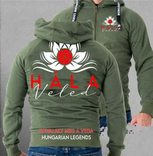 Kowalsky meg a Vega - Hála Veled férfi kapucnis, cipzáras pulóver