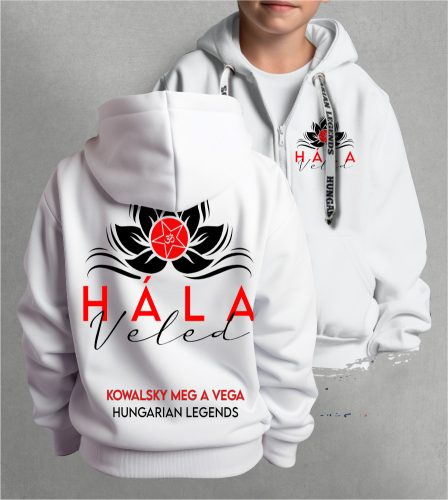 Kowalsky meg a Vega - Hála Veled gyerek kapucnis, cipzáras pulóver