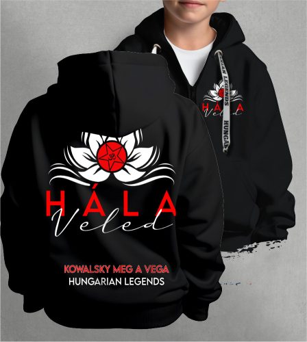 Kowalsky meg a Vega - Hála Veled gyerek kapucnis, cipzáras pulóver