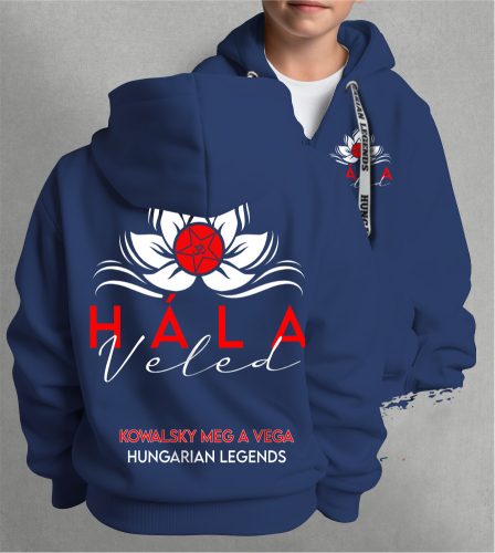 Kowalsky meg a Vega - Hála Veled gyerek kapucnis, cipzáras pulóver