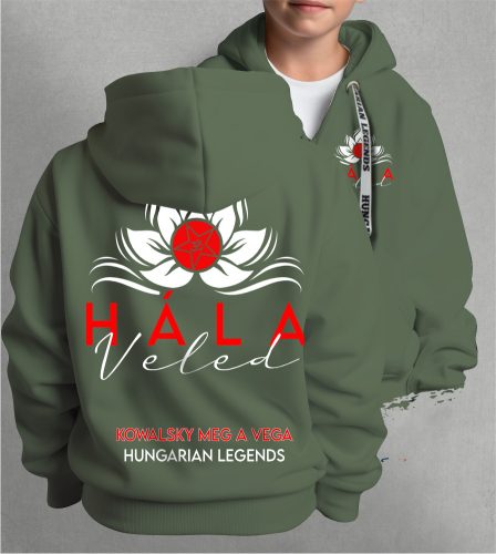 Kowalsky meg a Vega - Hála Veled gyerek kapucnis, cipzáras pulóver