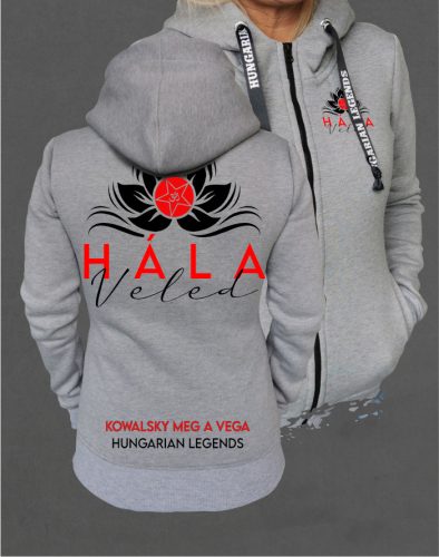 Kowalsky meg a Vega - Hála Veled női cipzáras, kapucnis pulóver