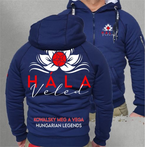 Kowalsky meg a Vega - Hála Veled férfi sherpa béléses cipzáras pulóver