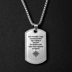   Kowalsky meg a Vega – nemesacél idézetes nyaklánc, "Sodorjon" (60 cm)