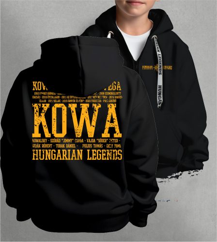 Kowalsky meg a Vega - Feliratos gyerek kapucnis, cipzáras pulóver