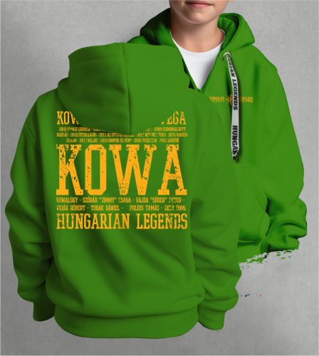 Kowalsky meg a Vega - Feliratos gyerek kapucnis, cipzáras pulóver