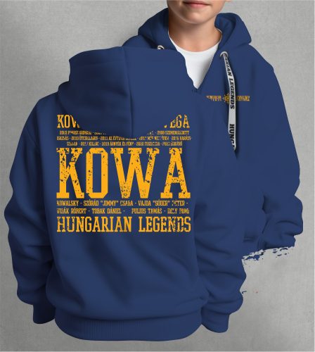 Kowalsky meg a Vega - Feliratos gyerek kapucnis, cipzáras pulóver