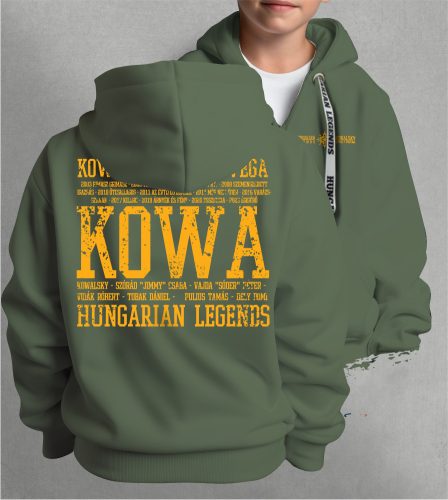 Kowalsky meg a Vega - Feliratos gyerek kapucnis, cipzáras pulóver