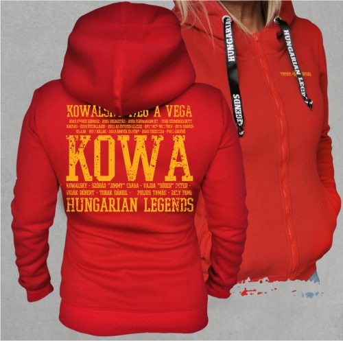 Kowalsky meg a Vega - Feliratos női cipzáras, kapucnis pulóver