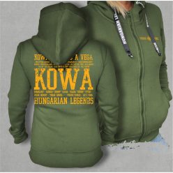   Kowalsky meg a Vega - Feliratos női cipzáras, kapucnis pulóver