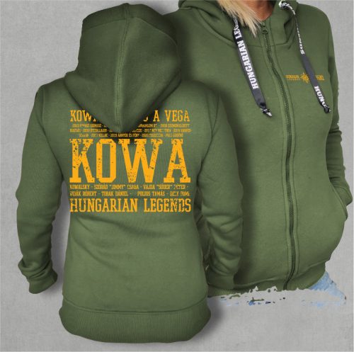 Kowalsky meg a Vega - Feliratos női cipzáras, kapucnis pulóver