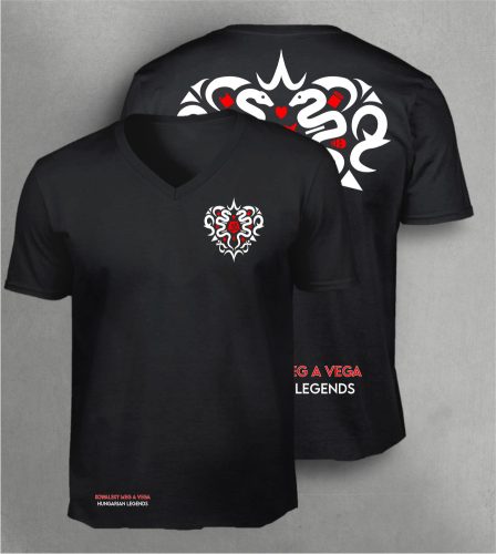 Kowalsky meg a Vega - Szív logó férfi v-nyakú póló