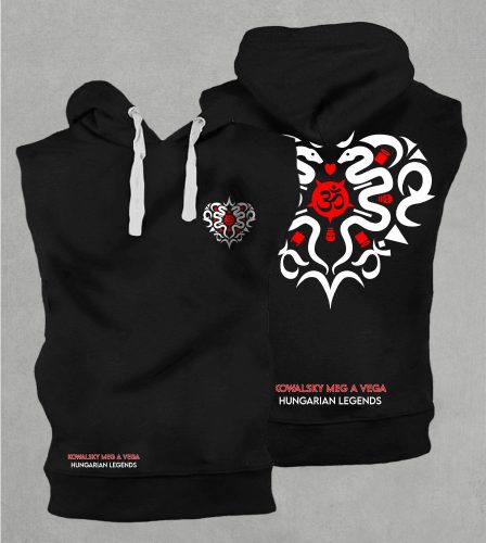 Kowalsky meg a Vega - Szív logó férfi kapucnis, belebújós mellény