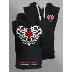   Kowalsky meg a Vega - Szív logó férfi kapucnis, cipzáras mellény