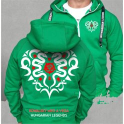   Kowalsky meg a Vega - Szív logó férfi kapucnis, cipzáras pulóver