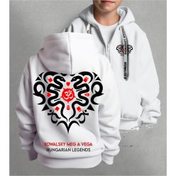   Kowalsky meg a Vega - Szív logó gyerek kapucnis, cipzáras pulóver