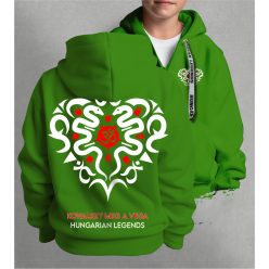   Kowalsky meg a Vega - Szív logó gyerek kapucnis, cipzáras pulóver