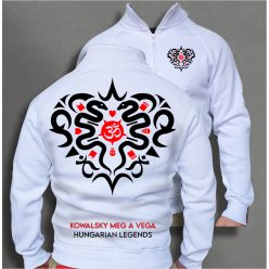   Kowalsky meg a Vega - Szív logó férfi cipzáras, galléros pulóver