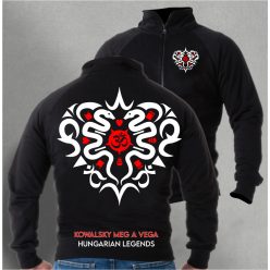   Kowalsky meg a Vega - Szív logó férfi cipzáras, galléros pulóver