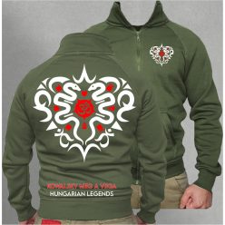   Kowalsky meg a Vega - Szív logó férfi cipzáras, galléros pulóver