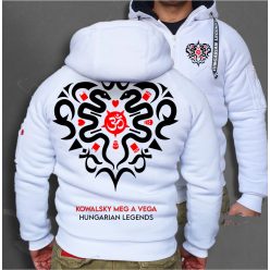   Kowalsky meg a Vega - Szív logó férfi sherpa béléses cipzáras pulóver