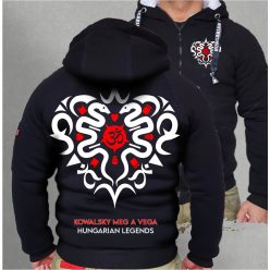   Kowalsky meg a Vega - Szív logó férfi sherpa béléses cipzáras pulóver