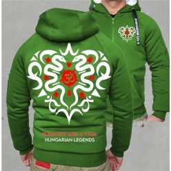   Kowalsky meg a Vega - Szív logó férfi sherpa béléses cipzáras pulóver