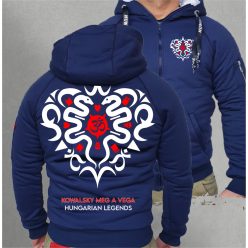   Kowalsky meg a Vega - Szív logó férfi sherpa béléses cipzáras pulóver