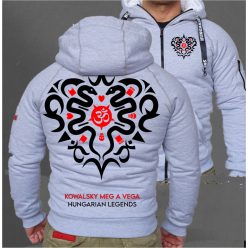   Kowalsky meg a Vega - Szív logó férfi sherpa béléses cipzáras pulóver