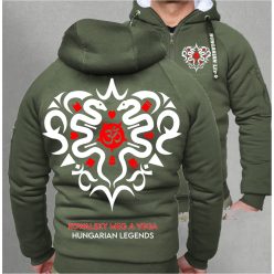   Kowalsky meg a Vega - Szív logó férfi sherpa béléses cipzáras pulóver