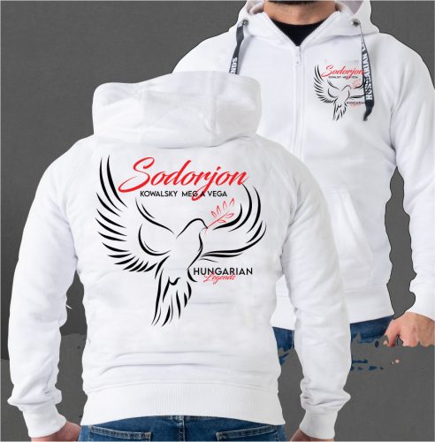 Kowalsky meg a Vega - Sodorjon férfi kapucnis, cipzáras pulóver