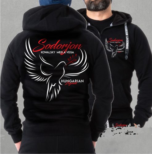 Kowalsky meg a Vega - Sodorjon férfi kapucnis, cipzáras pulóver