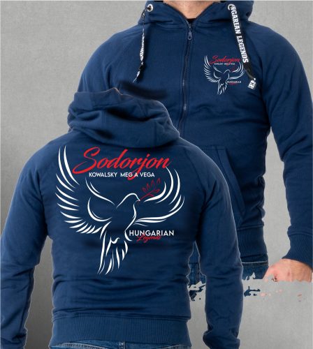 Kowalsky meg a Vega - Sodorjon férfi kapucnis, cipzáras pulóver