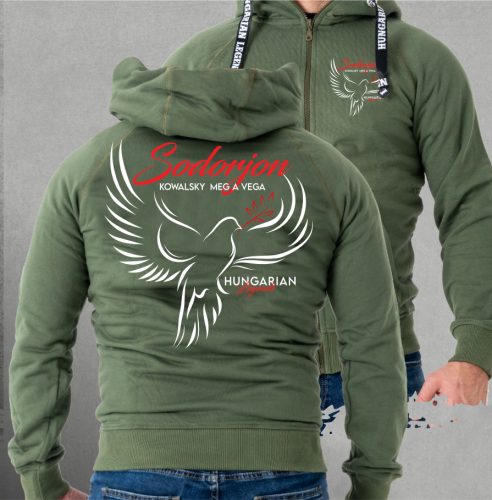 Kowalsky meg a Vega - Sodorjon férfi kapucnis, cipzáras pulóver