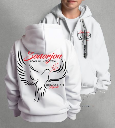 Kowalsky meg a Vega - Sodorjon gyerek kapucnis, cipzáras pulóver