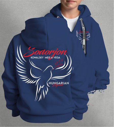 Kowalsky meg a Vega - Sodorjon gyerek kapucnis, cipzáras pulóver