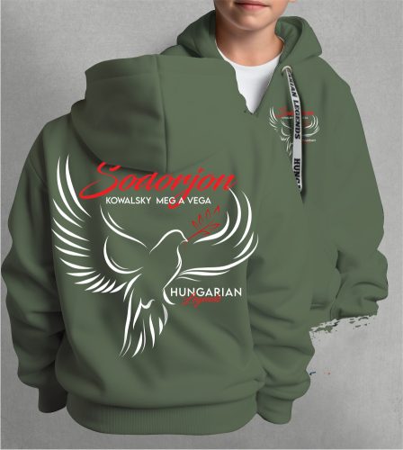 Kowalsky meg a Vega - Sodorjon gyerek kapucnis, cipzáras pulóver