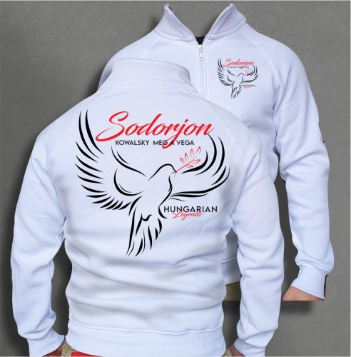 Kowalsky meg a Vega - Sodorjon férfi cipzáras, galléros pulóver