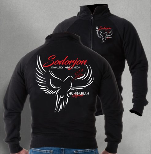 Kowalsky meg a Vega - Sodorjon férfi cipzáras, galléros pulóver