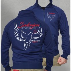   Kowalsky meg a Vega - Sodorjon férfi cipzáras, galléros pulóver