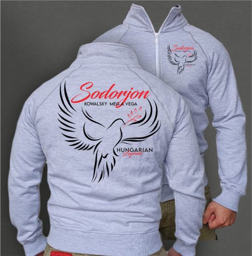 Kowalsky meg a Vega - Sodorjon férfi cipzáras, galléros pulóver