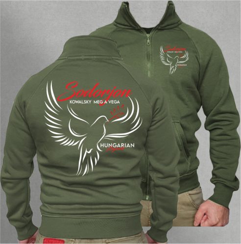 Kowalsky meg a Vega - Sodorjon férfi cipzáras, galléros pulóver