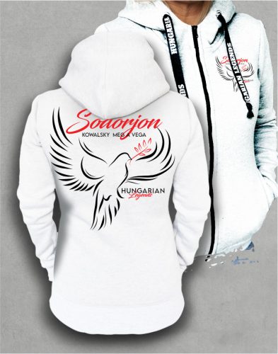 Kowalsky meg a Vega - Sodorjon női cipzáras, kapucnis pulóver