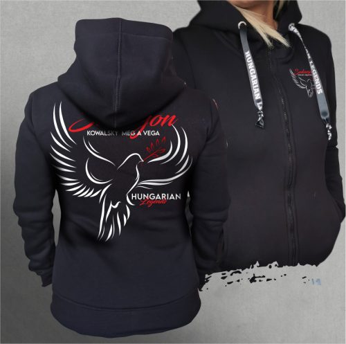 Kowalsky meg a Vega - Sodorjon női cipzáras, kapucnis pulóver